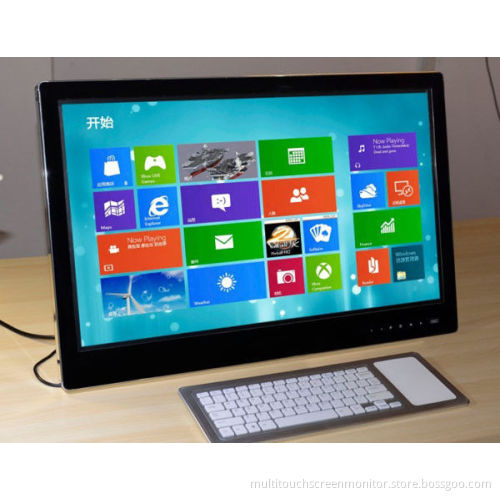 Black Touchscreen Panel Pc High Resolution Finger Touch For School / Hospital